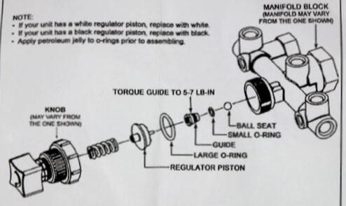 Air Compressor Regulator Repair Kit (137-0001 Knob + 105-0004 Internal Kit)